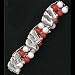 Wisconsin Badgers Double Stretch Bracelet NCAA College Athletics