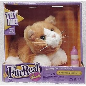 Fur Real NewBorn Kitten-Light Brown White by Hasbro