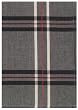 Durable Flat Weave 100% Cotton Colorful Black and Red Plaid Dishtowel 18" X 28" Set / 6