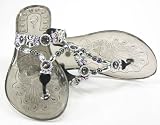 Clear Beaded Flip-flops Thong Sandal See-thru
