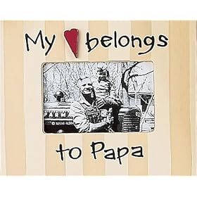 My Heart Belongs to Papa Picture Frame - Linen