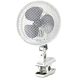 Holmes HACP10W-U Oscillating Clip Fan, White