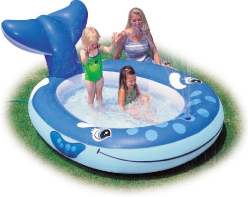 Whale Spray Pool Full Sized Inflatable Pool - 90" x 62" x 13"