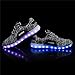 LeoVera Men Women USB Charging LED Light Shoes Flashing Sneakers