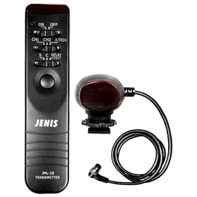 Jenis J-ND700-DS-I Dual-Channel IR Wireless Controller for Nikon D700/D300/D200 with steps (Black)