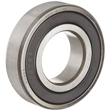 FAG Light 6200 Series Deep Groove Ball Bearing, Single Row, Sheet Steel Cage, Double Sealed, C3 Clearance, Metric