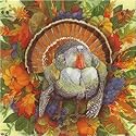 Turkey Wreath Cream Beverage Napkins
