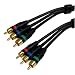 Cables Unlimited AUD-1375-15 15-Feet Pro A/V Series Component Video Cable