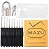 Mazu 11 Piece Lock Pick Set in Case Bundle with Transparent Padlocks and Ebook Instruction