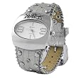 Geneva Platinum Croc Skin Stamped Fashion Women's Watch, Silver