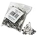 Charles Leonard 83200 Safety Pins, Nickel-Plated, Steel, 2