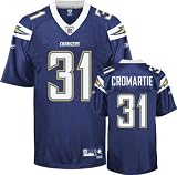 San Diego Chargers ANTONIO CROMARTIE #31 Men's Premier NFL Jersey, Navy (X-Large)
