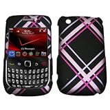 Pink Plaid Design Snap-On Cover Case for Blackberry Curve 3G 9330