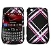 Pink Plaid Design Snap-On Cover Case for Blackberry Curve 3G 9330 thumb