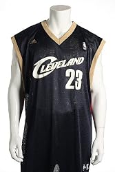 Adidas Navy, Red and Gold LeBron James Cleveland Cavaliers Jersey