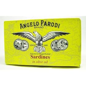 Angelo Parodi Brand Portuguese Sardines in Olive Oil 120 Gr Tin