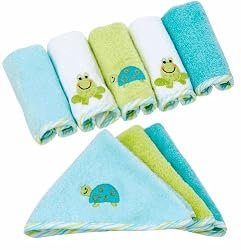 Baby8PackofWashcloths-Frog