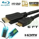 ChargerCity Exclusive 1.3b 6'FT Full HD HDMI Cable & ChargerCity Micro SD USB Card Reader Bundle for Canon Digital Camera & Camcorders (Comparible to Canon HTC-100)