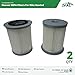 Hoover HEPA Vacuum Filters - 2 Pack - Fits Elite Rewind 59157055 - Made by ZVac