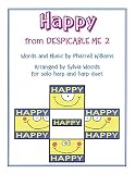 Happy (Pharrell) Arranged For Solo Harp & Harp Duet