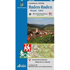 Baden-Baden. Freizeitkarte 1 : 50 000: Murgtal Albtal, Naturpark Schwarzwald