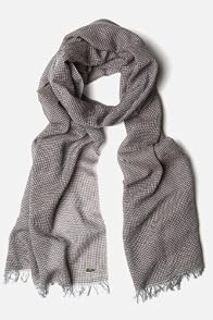 Men's Cotton Windowpane Scarf
