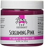 Top Performance Hair Dye Gel for Dogs, 4 Ounces, Screaming Pink