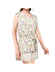 General Print Round Neck Short Chiffon/Cotton/Polyester Dolman Lace Ruched Mini Dress  With a Sash 