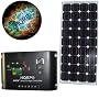 HQRP KIT (85W Monocrystalline Solar Panel 85 Watt Power 12V DC, Solar 10A Charge Power Controller / Regulator 12V / 24V 10 Amp) + HQRP Coaster