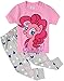 Big Girls Pajamas 100% Cotton 2 Piece Toddler Clothes Set Sleepwear For Kids (3T,Pink)