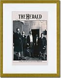 Gold Framed/Matted Print 17x23, The Peacemaker and the Plenipotentiaries