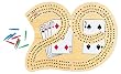 Fat Cat "29" Cribbage Board