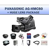 Panasonic AG-HMC80 3MOS AVCCAM HD Shoulder-Mount Camcorder + Huge 32GB Professional Lens Package
