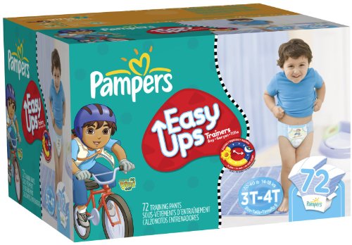 Pampers Easy Ups Boys, Super Pack, 2T/3T (Size 5), 72 ea,