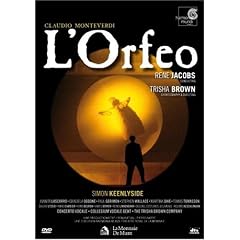 Monteverdi - L'Orfeo / Trisha Brown, Rene Jacobs, La Monnaie [1998] [DVD]