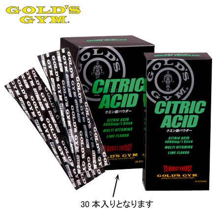 Cover image : ゴールドジム クエン酸パウダー 10g×30本 F9110 [回復サポート]