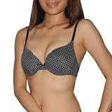Womens Marilyn Monroe Lingerie Perfectly Fit Padded Underwired Soft Cup Bra / Underwear - Black & White