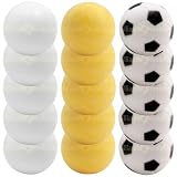 5 White, 5 Yellow, 5 Soccer Foosballs