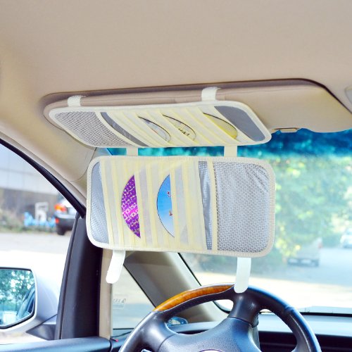 TFY Car Visor Organizer Triple layer 30 CD DVD Disk Storage Holder