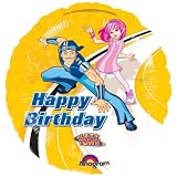 Lazytown Happy Birthday foil party balloon, sold uninflated