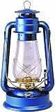 Dietz L20609 Junior Brass Trim Oil Lantern, Blue