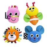 Sassy 2 Piece Wrist Rattles Set, Styles May Vary