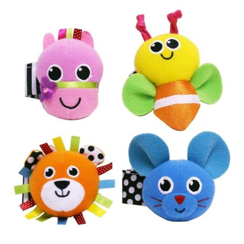 Sassy 2 Piece Wrist Rattles Set, Styles May Vary