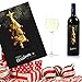 Black & Gold Premium Christmas Wine Labels 5” x 7” (4 Pack) - Merry Christmas and A Happy New Year