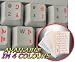 ARMENIAN KEYBOARD STICKERS WITH RED LETTERING ON TRANSPARENT BACKGROUND