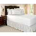 Queen White Ruffled Bed Skirt with 14" Drop