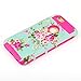 iPhone 6 Case, Vogue shop Peony Design Hybrid High Impact Heavy Duty Dual Layer Hard PC Outer Shell with Soft Rubber Inner Armor Defender Case Cover for Apple iPhone 6 4.7 Inch (peony Rose)