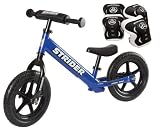 *Strider ST-4 Balance Bike with Elbow Pads & Knee Pads* (Blue)