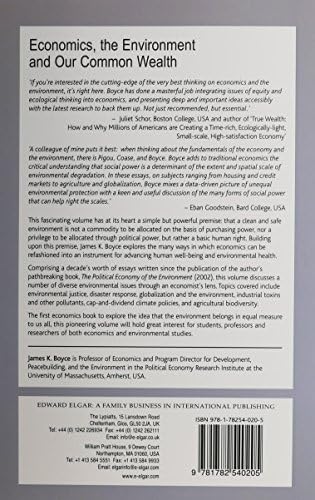 Economics, the Environment and Our Common Wealth