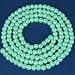 Green Round Glass Pearl Chinese Loose Beads 6mm 1 Str